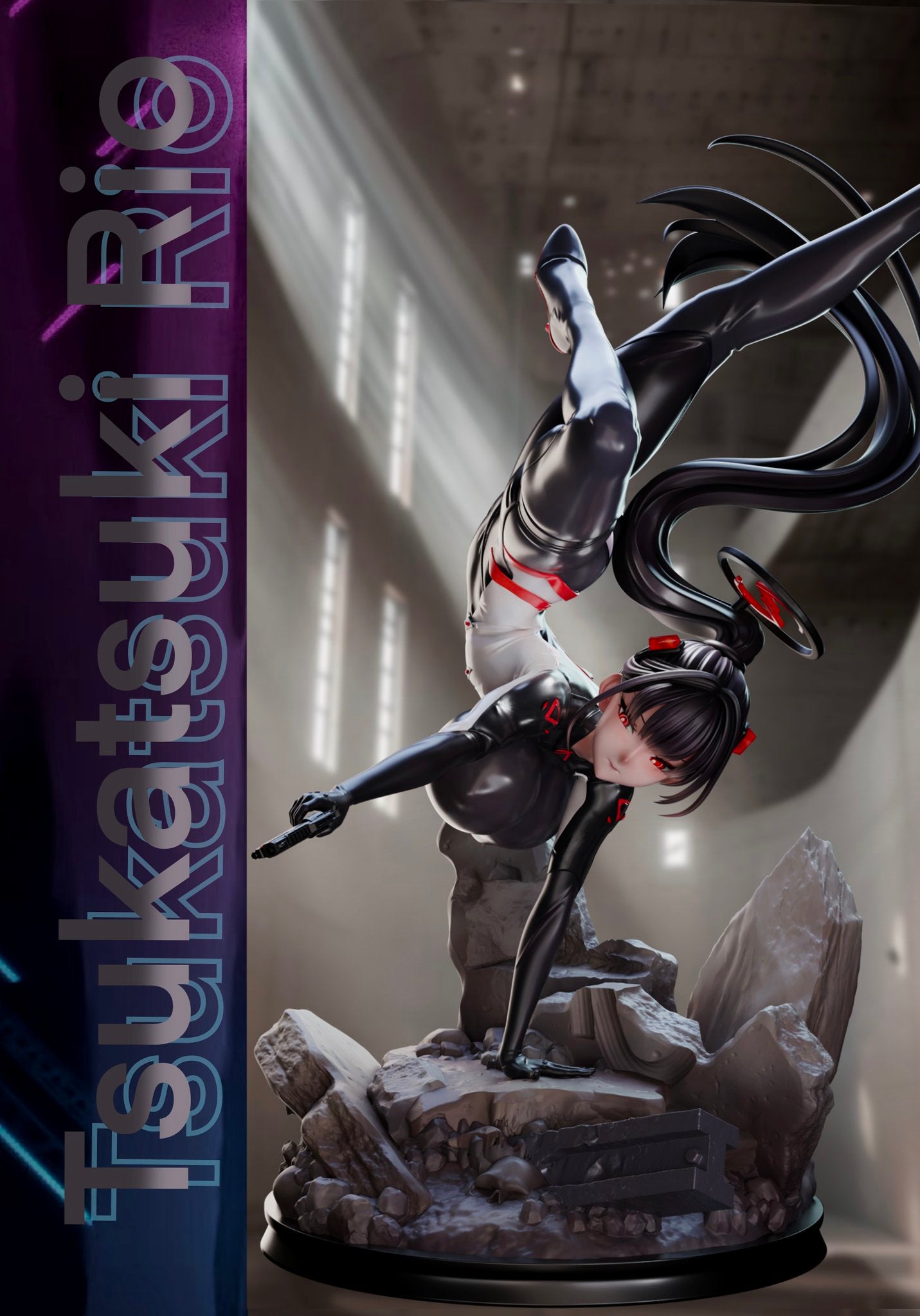 Dark Slate Gray Estatuilla Blue Archive | Tsukatsuki Rio – Battle Suit Ver. | Tienda Anime | Tico Ofertas
