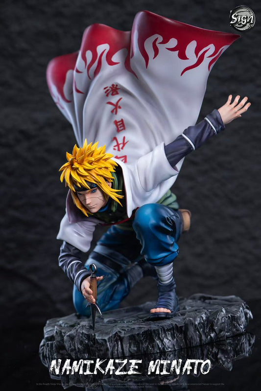 Black Estatuilla Naruto | Minato Namikaze | Sign Studio | tienda anime online | Tico Ofertas