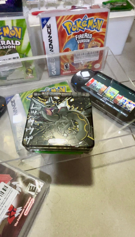 Game Boy Advance SP Custom Rayquaza en Costa Rica – Consola retro edición colección con caja | Tienda videojuegos Costa Rica Nintendo