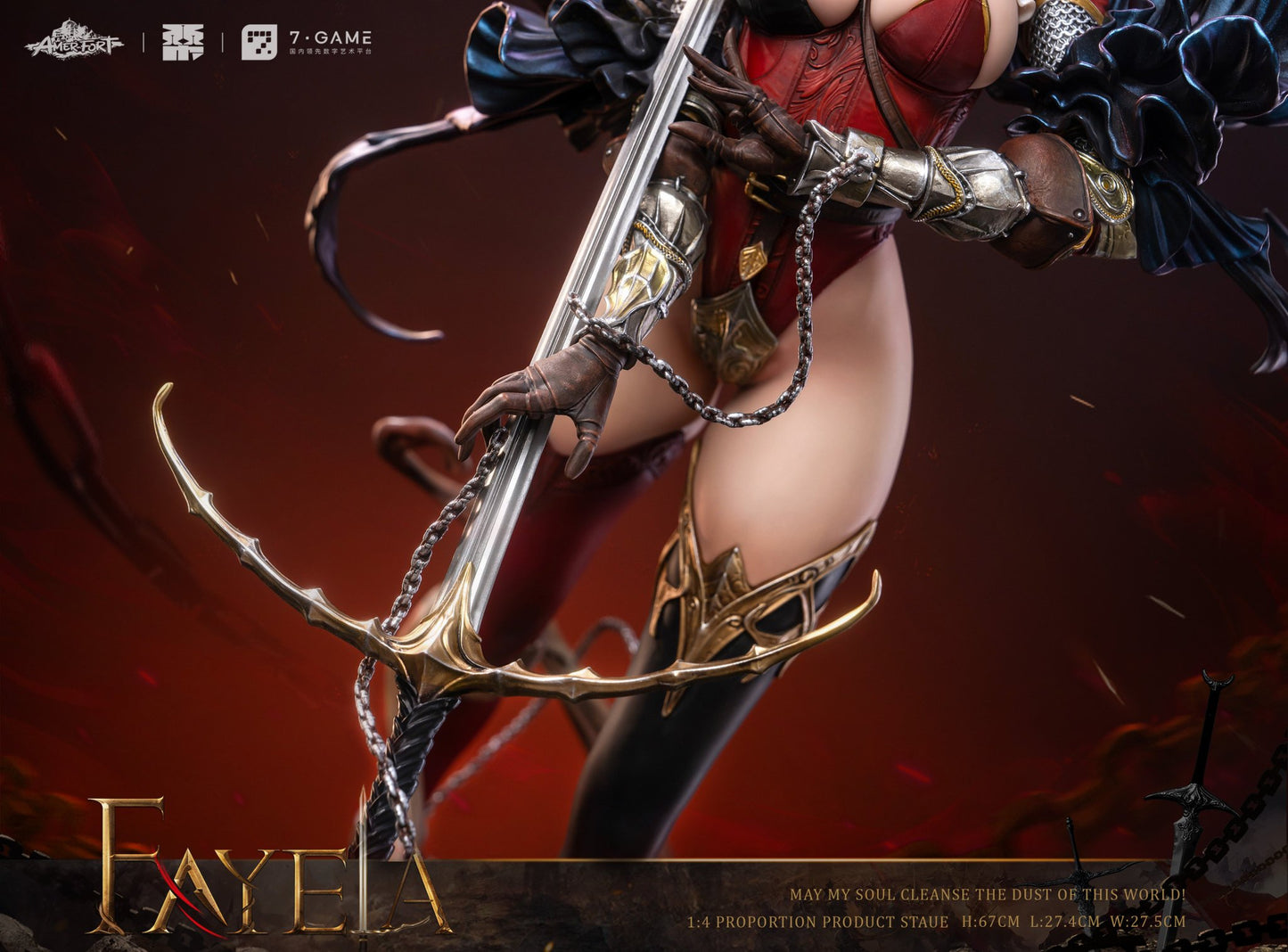 Black Estatuilla Fayela | PJ Studio | AmerFort Sacrifice Knight | Tico Ofertas