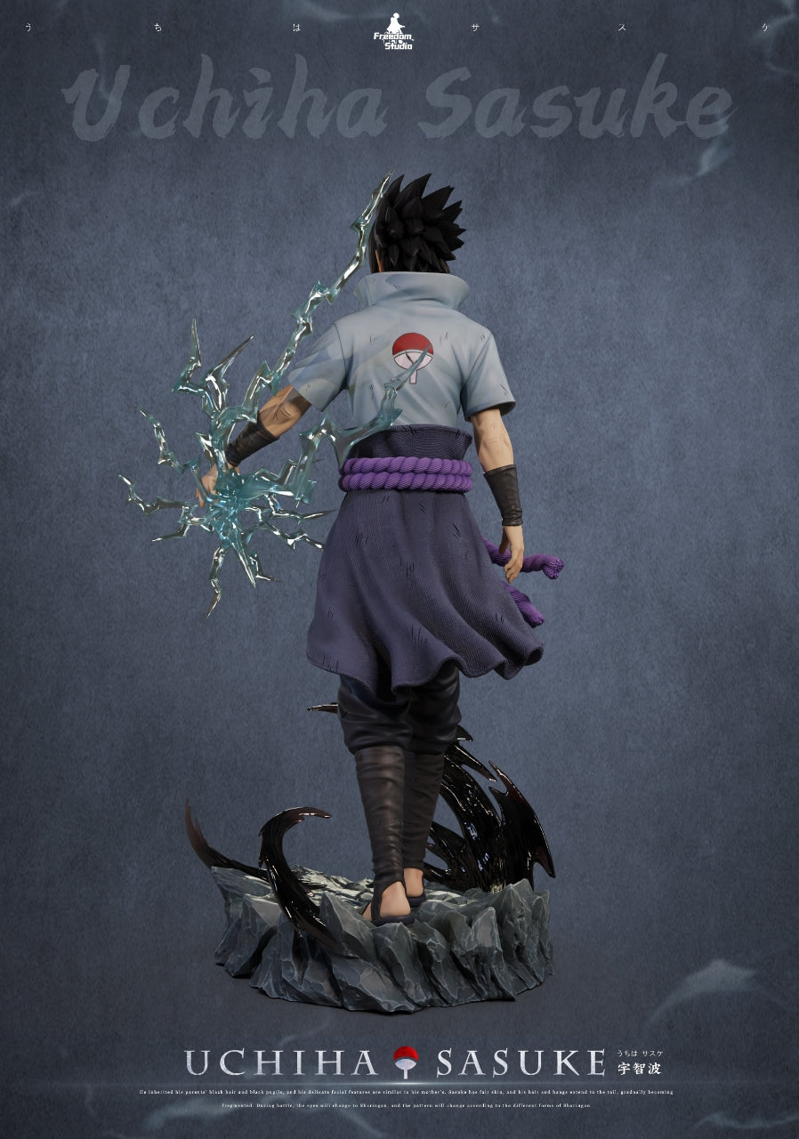Dark Slate Gray Estatuilla Naruto | Uchiha Sasuke | Freedom Studio | GK Statue | Tico Ofertas
