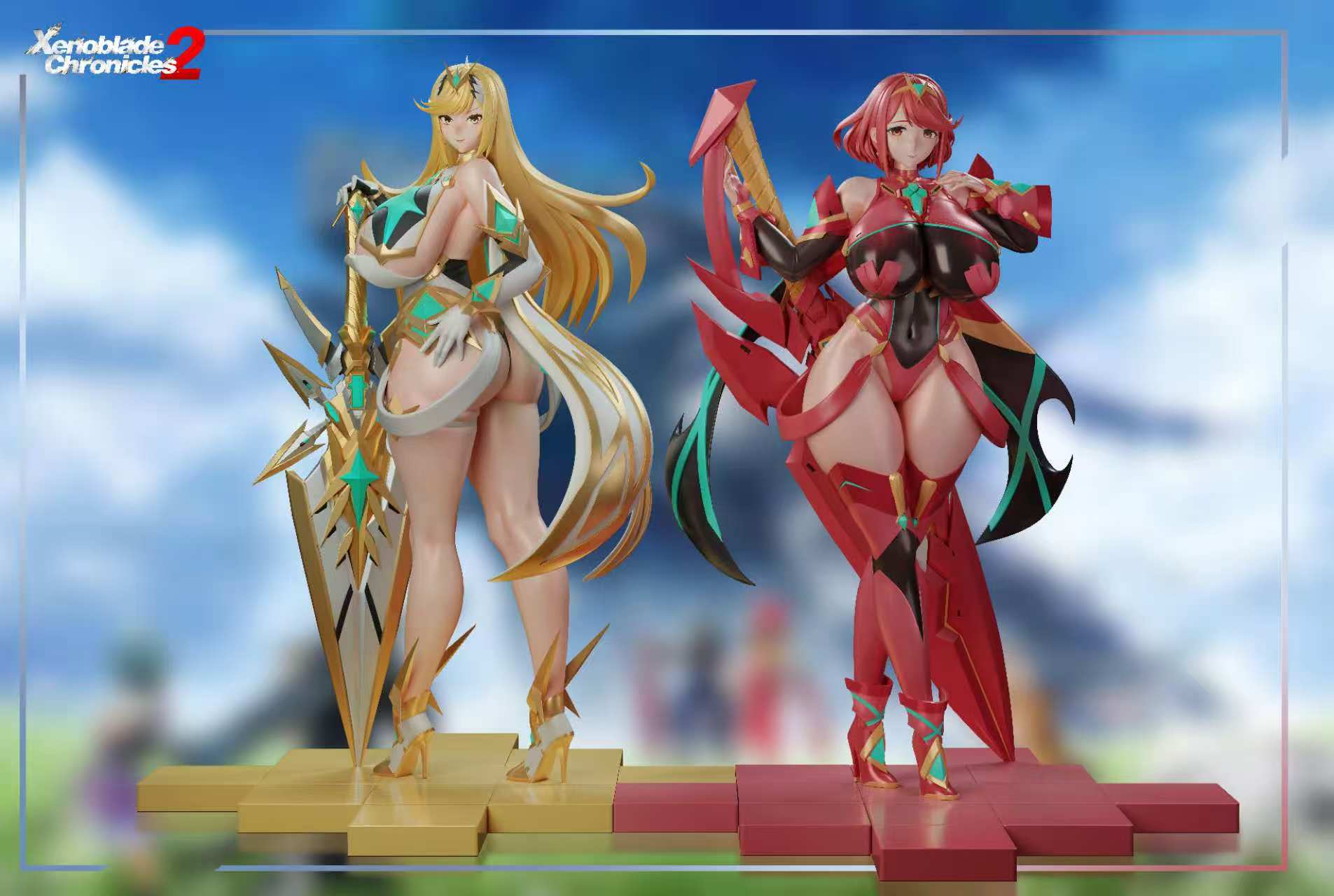 Gray Estatuilla  Xenoblade 2 | Mythra & Pyra | Tienda Anime | Tico Ofertas