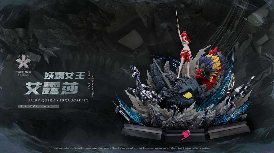 Black Estatuilla Fairy Tail | Erza Scarlet | SAKURA Studio | Tienda Anime | Tico Ofertas