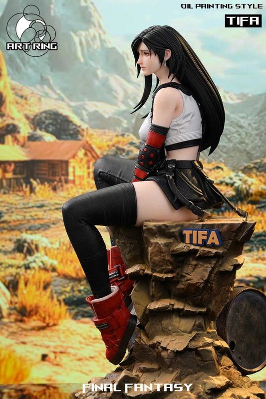 Dark Khaki Estatuilla  Final Fantasy | Tifa Lockhart | ArtBox Studio | Tienda Anime | Tico Ofertas