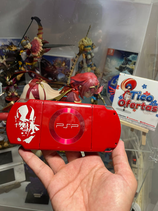 Dim Gray PSP 2000 Edición God of War Hackeada – Consola Original en Costa Rica