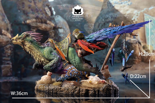Dark Slate Gray Figura Monster Hunter | Seikret | Heroics Studio | Tienda Anime | Tico Ofertas