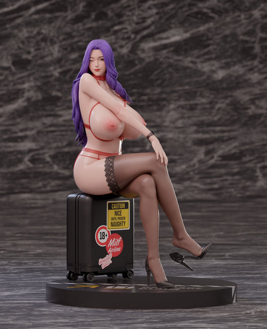 Dark Slate Gray Figura Clara Milf Airlines Stewardess Ver. | SODA Studio | Figura Licenciada 1/4 | Tico Ofertas