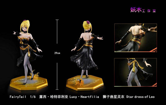 Black Figura Fairy Tail | Lucy Heartfilia Star Dress: Leo Form | Yao Mu Studio | Estatua GK 1/6 | Tico Ofertas