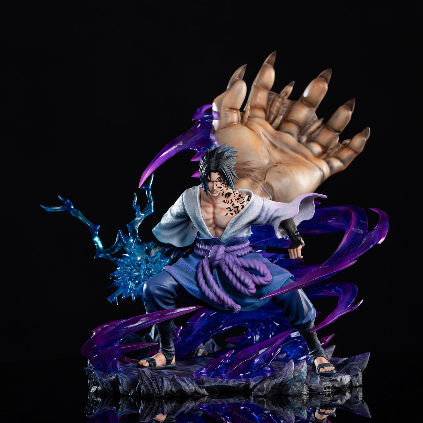 Black Estatuilla Naruto | Uchiha Sasuke | YR Studio | Tienda Anime | Tico Ofertas