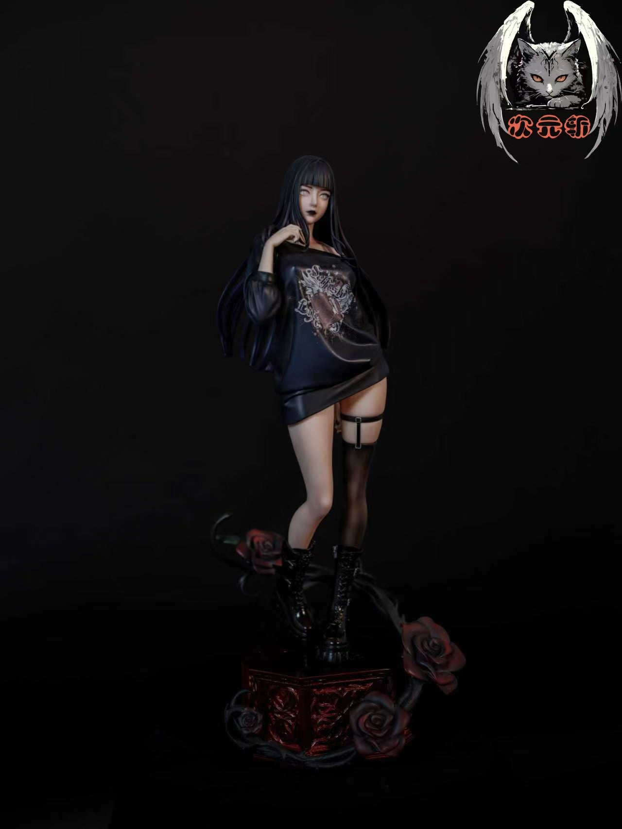 Black Estatuilla Naruto | Hinata Hyuga | CYZ Studio | Tienda Anime | Tico Ofertas
