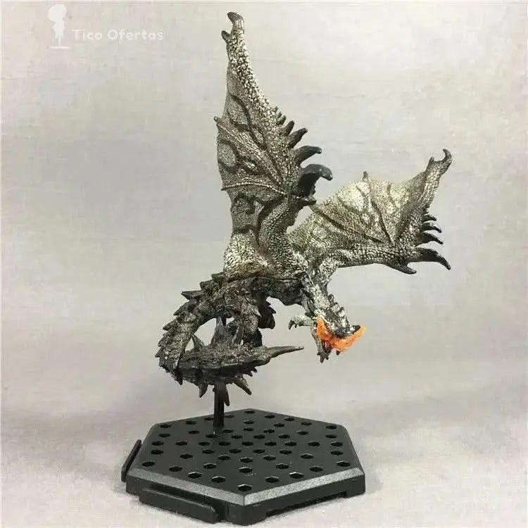 Light Gray Caja de Monstruos Monster Hunter CFB - Huevo de Dragón de Hielo, Velociraptor, Lobo de Trueno Blanco, León Dorado y Explosión de Fuego | Coleccionable en Costa Rica