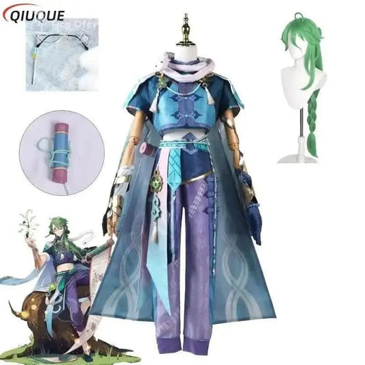Gray Cosplay Baizhu de Genshin Impact | Set Completo de Disfraz | Tico Ofertas Costa Rica