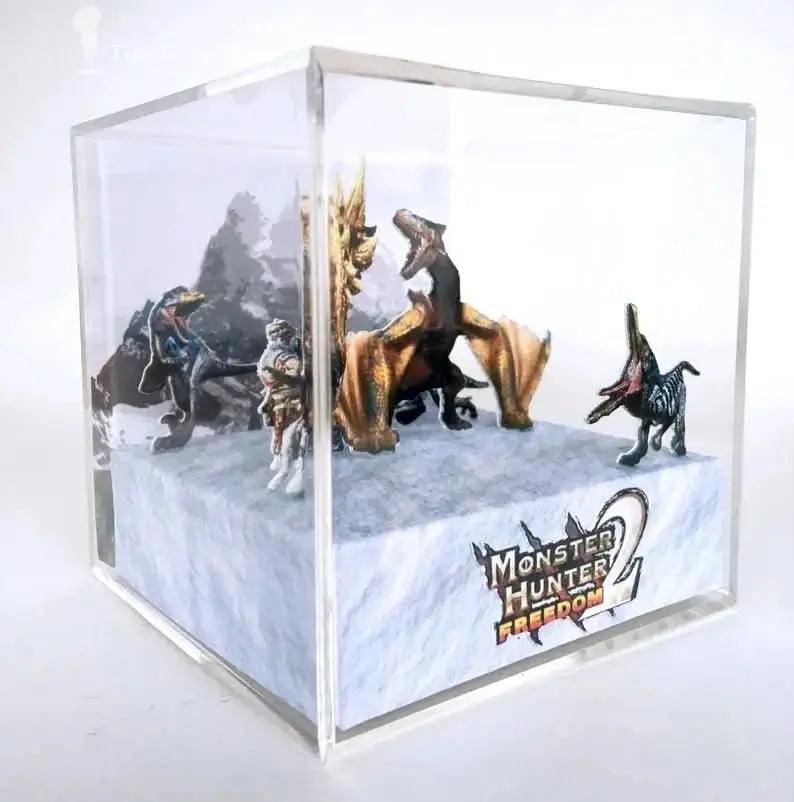 Lavender Cubo de Acrílico Diorama 3D de Serie Favorita