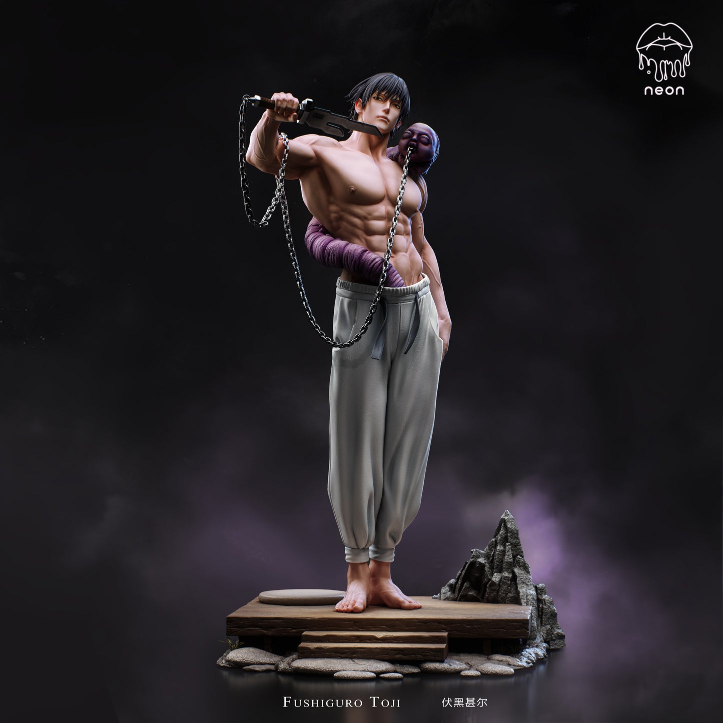 Black Figura Jujutsu Kaisen | Toji Fushiguro – Cross Ver. | NEON Studio | Tico Ofertas
