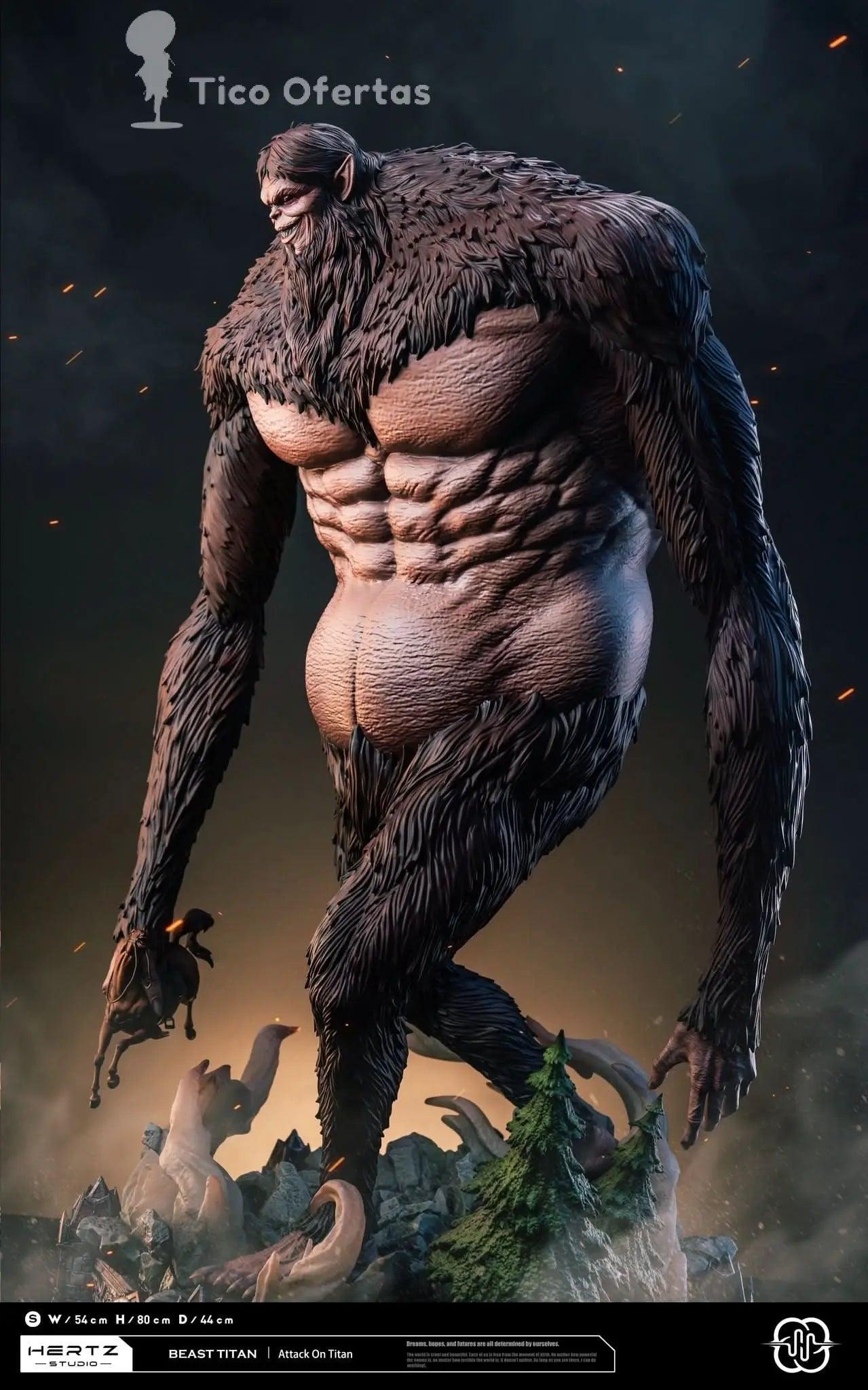 Black Descubre la Imponente Figura de Zeke Jaeger - Beast Titan de Hertz Studio | Figuras Anime Costa Rica, Inspirada en Attack on Titan