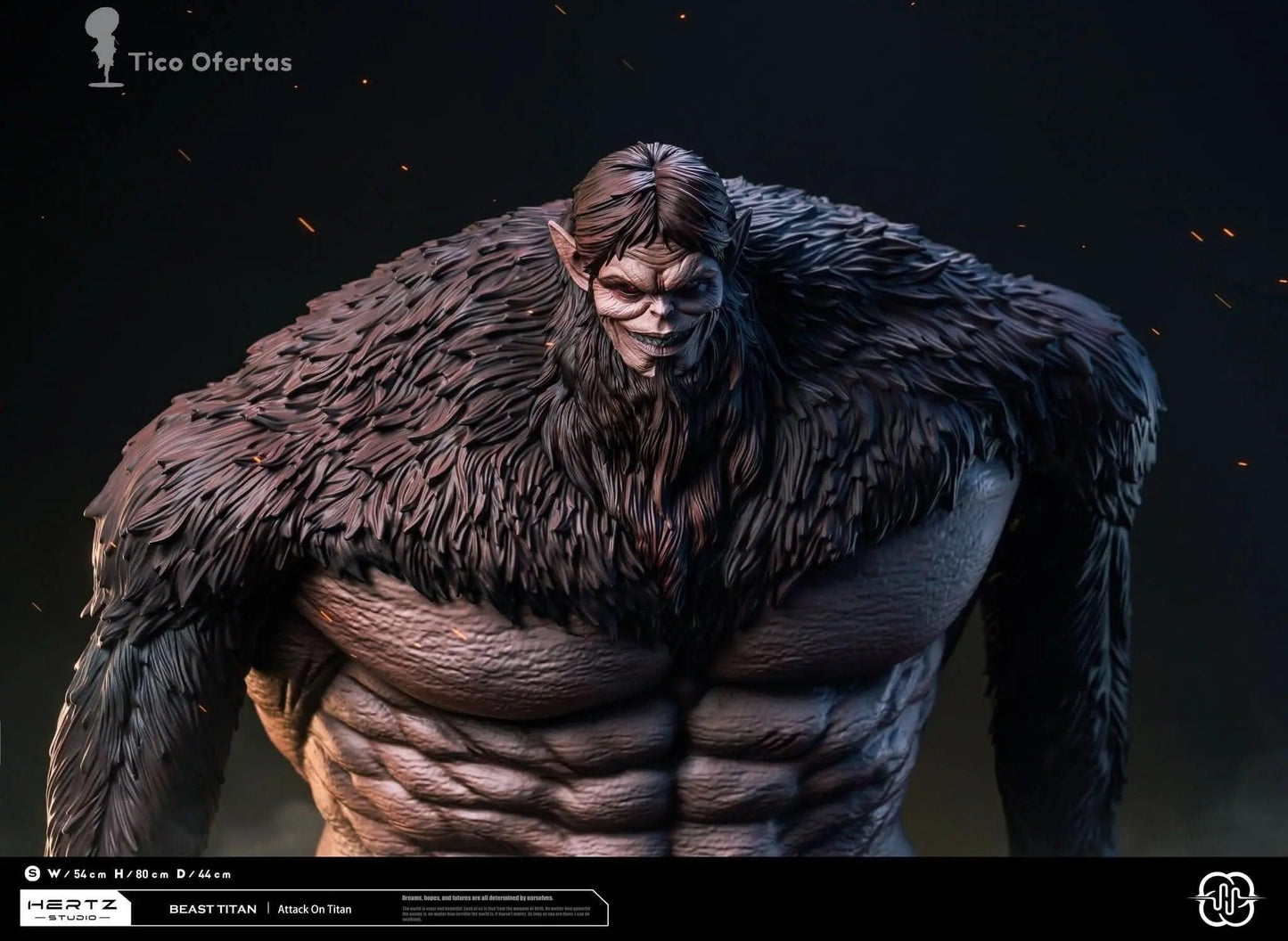 Black Descubre la Imponente Figura de Zeke Jaeger - Beast Titan de Hertz Studio | Figuras Anime Costa Rica, Inspirada en Attack on Titan