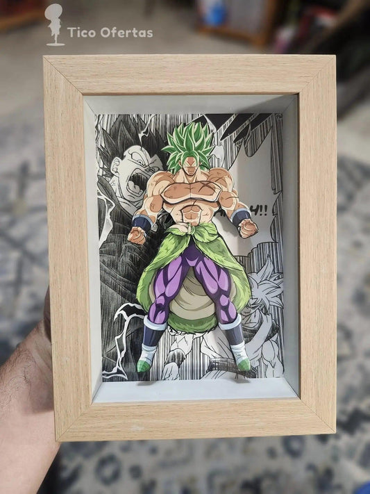 Dark Gray Retratos 3D de Dragon Ball Z en Tico Ofertas!