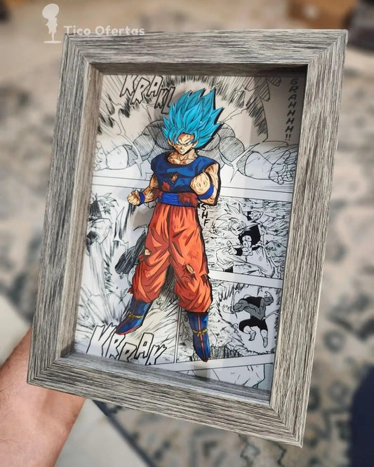 Rosy Brown Retratos 3D de Dragon Ball Z en Tico Ofertas!