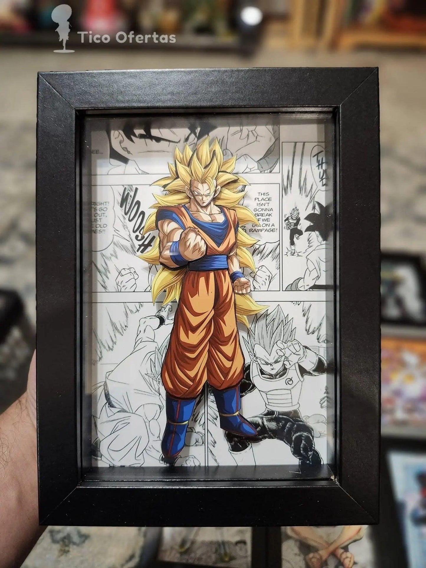 Dark Slate Gray Retratos 3D de Dragon Ball Z en Tico Ofertas!