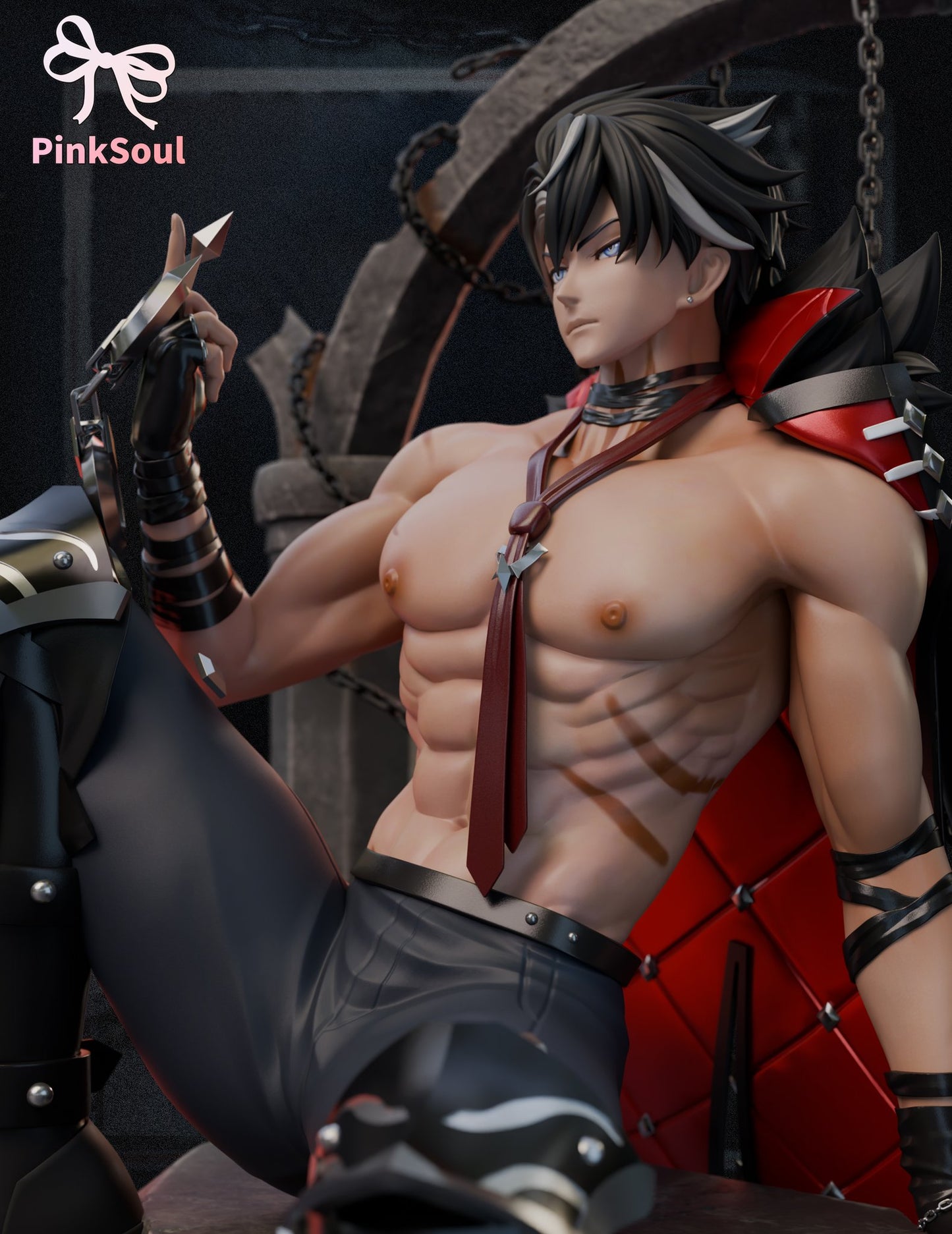 Black Figura Genshin Impact | Wriothesley | Pinksoul Studio | Tienda Anime | Tico Ofertas