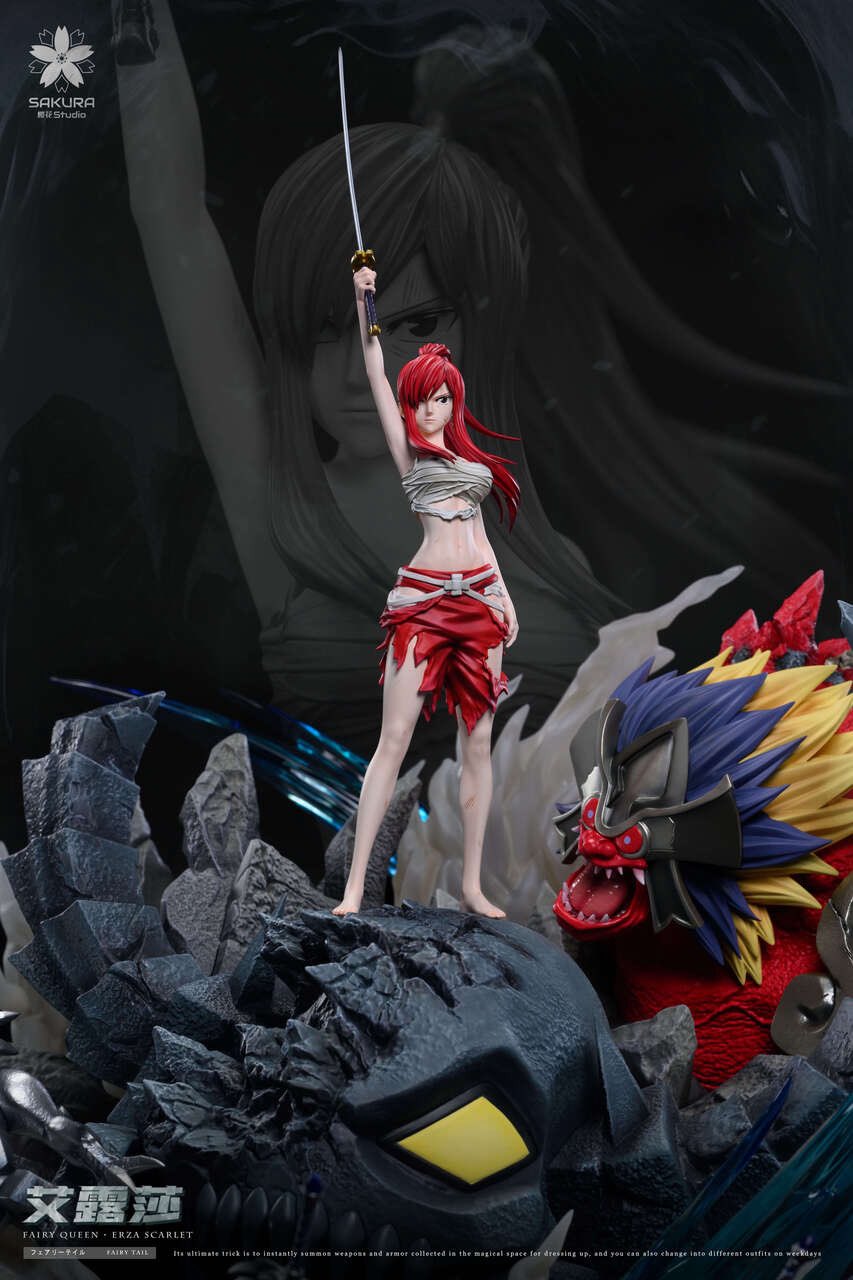 Black Estatuilla Fairy Tail | Erza Scarlet | SAKURA Studio | Tienda Anime | Tico Ofertas