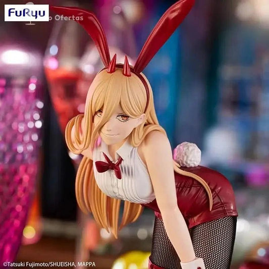 Dark Slate Gray Figura Anime Chainsaw Man - Makima y Power BiCute Bunnies 25CM FuRyu | Figuras Anime Costa Rica, Modelo de Colección en Caja Original, Estatua y Regalo