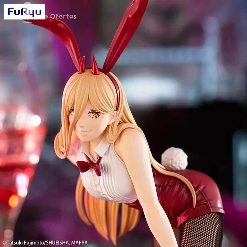 Dark Slate Gray Figura Anime Chainsaw Man - Makima y Power BiCute Bunnies 25CM FuRyu | Figuras Anime Costa Rica, Modelo de Colección en Caja Original, Estatua y Regalo