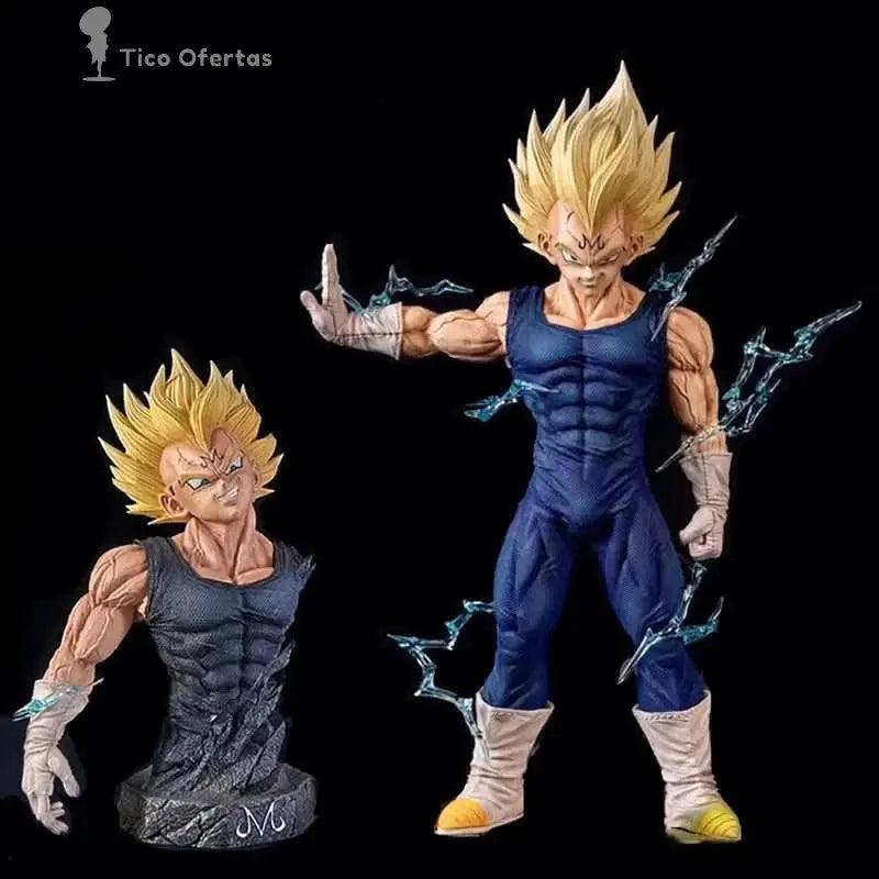 Rosy Brown Figura Anime Dragon Ball Z Majin Vegeta 26cm - PVC con Cabeza Intercambiable | Figuras Anime Costa Rica, Estatua de Colección y Juguete