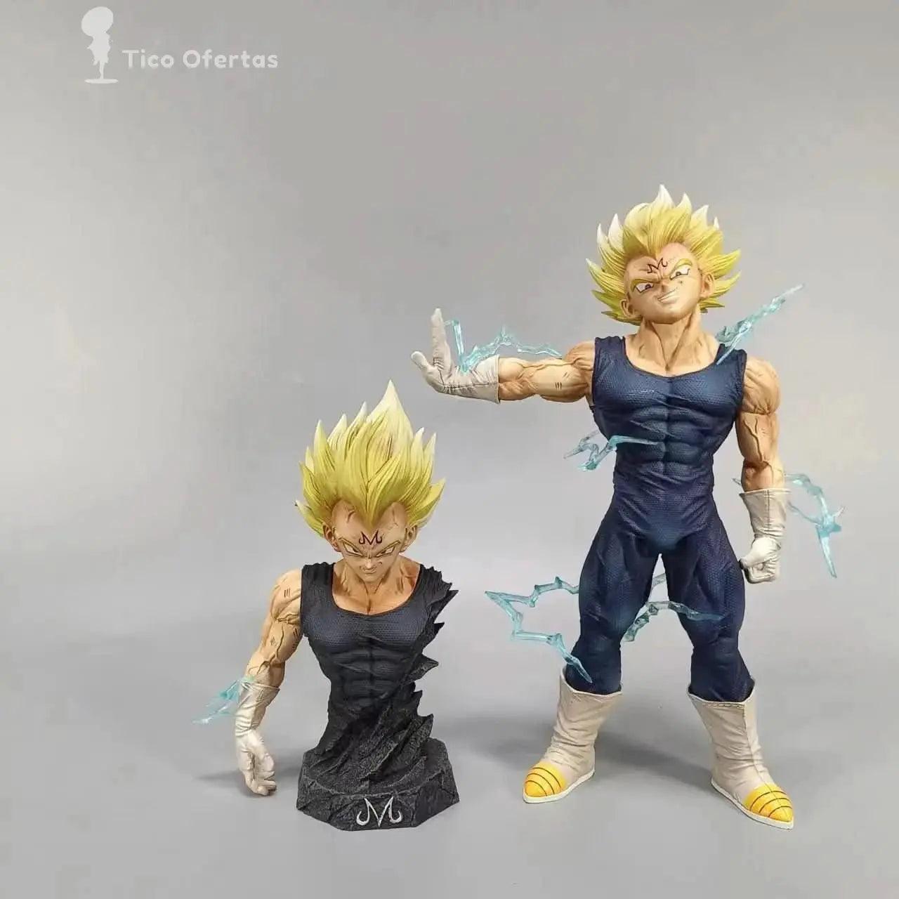 Gray Figura Anime Dragon Ball Z Majin Vegeta 26cm - PVC con Cabeza Intercambiable | Figuras Anime Costa Rica, Estatua de Colección y Juguete