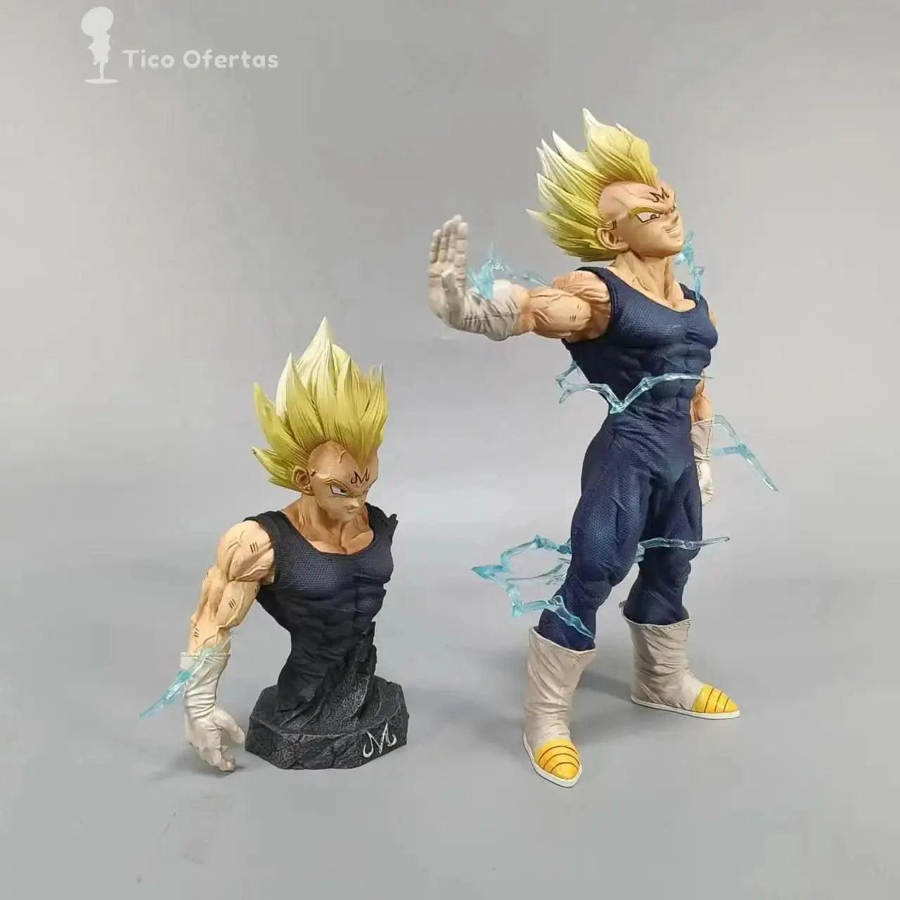 Gray Figura Anime Dragon Ball Z Majin Vegeta 26cm - PVC con Cabeza Intercambiable | Figuras Anime Costa Rica, Estatua de Colección y Juguete