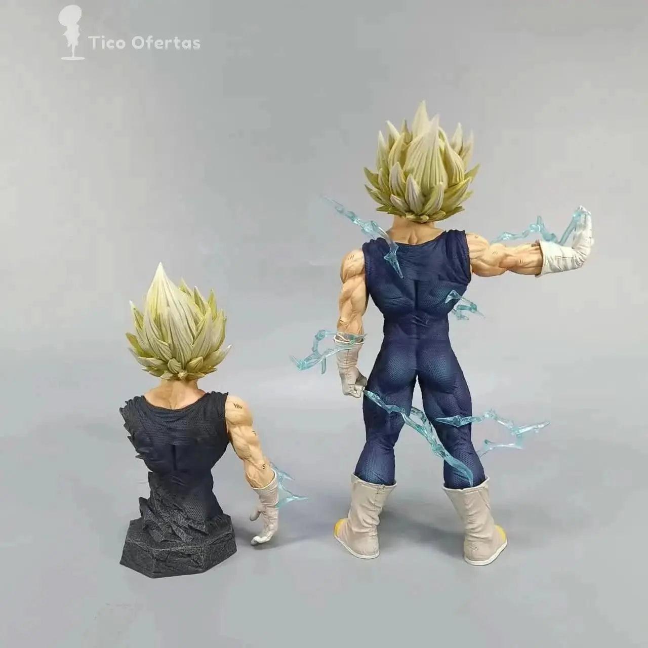 Gray Figura Anime Dragon Ball Z Majin Vegeta 26cm - PVC con Cabeza Intercambiable | Figuras Anime Costa Rica, Estatua de Colección y Juguete