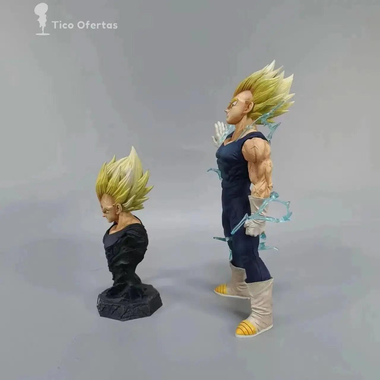 Dark Gray Figura Anime Dragon Ball Z Majin Vegeta 26cm - PVC con Cabeza Intercambiable | Figuras Anime Costa Rica, Estatua de Colección y Juguete