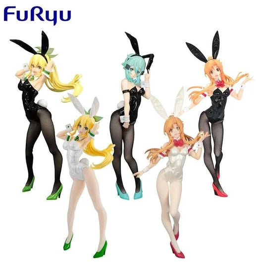 Dark Slate Gray Figura Anime FURYU Genuine BiCute Bunnies - Sword Art Online Asuna, Leafa y Sinon | Juguetes Coleccionables y Regalo de Navidad para Niños en Costa Rica