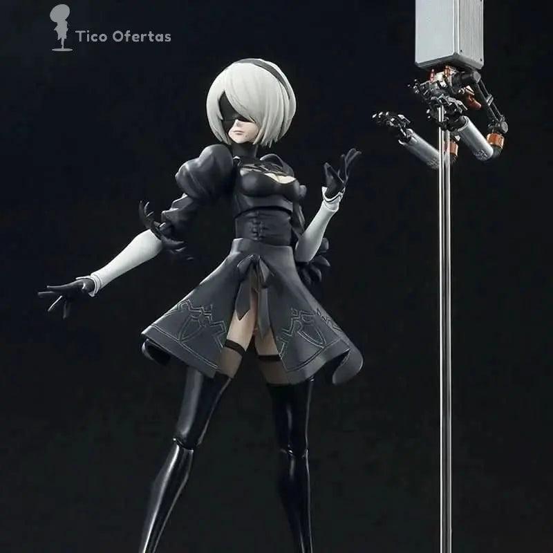 Black Figura Anime Nier: Automata 2B - Bandai S.H.Figuarts Original | Figuras Anime Costa Rica, Modelo de Acción SHF, Juguete Terminado y Regalo para Niños