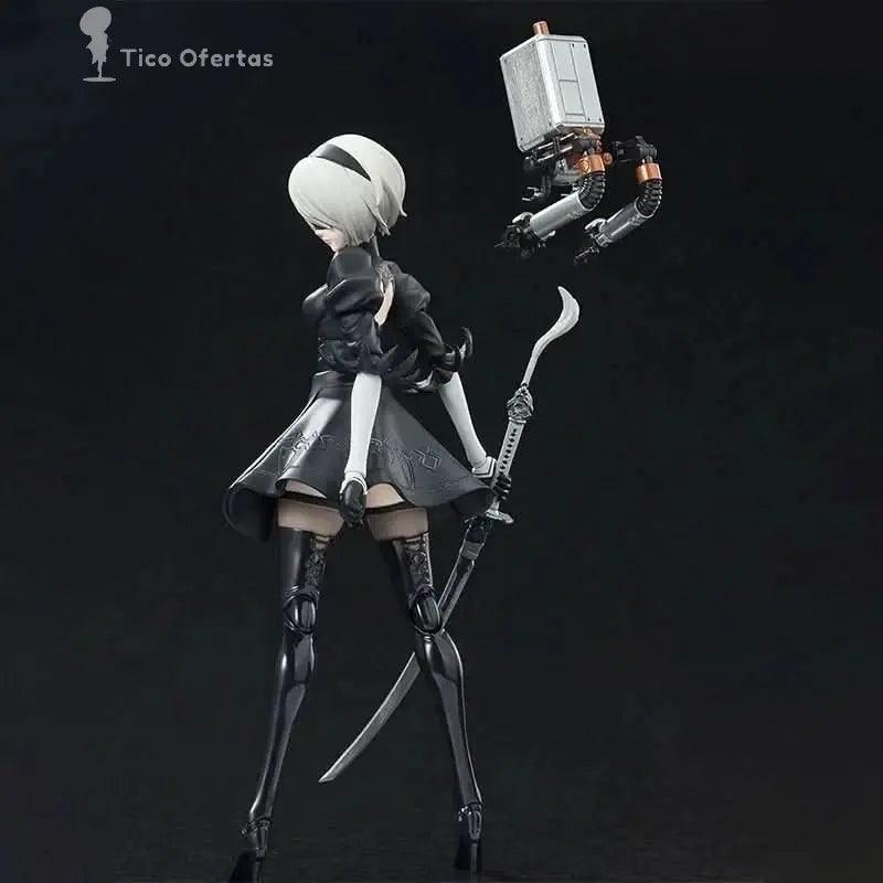 Black Figura Anime Nier: Automata 2B - Bandai S.H.Figuarts Original | Figuras Anime Costa Rica, Modelo de Acción SHF, Juguete Terminado y Regalo para Niños