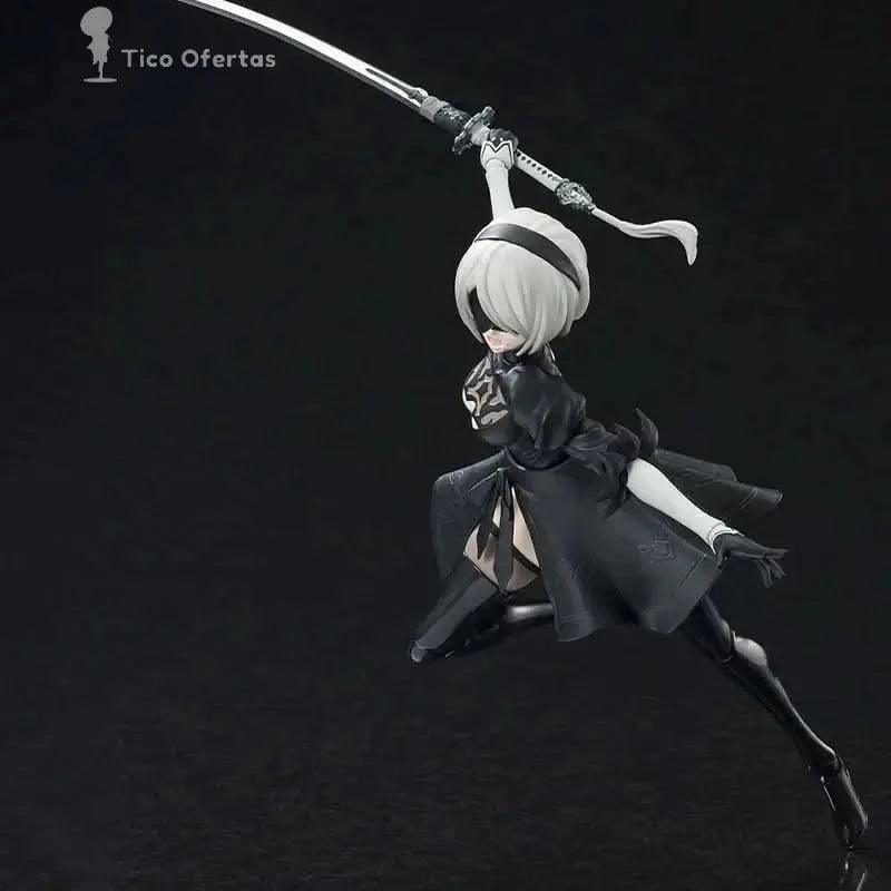 Black Figura Anime Nier: Automata 2B - Bandai S.H.Figuarts Original | Figuras Anime Costa Rica, Modelo de Acción SHF, Juguete Terminado y Regalo para Niños