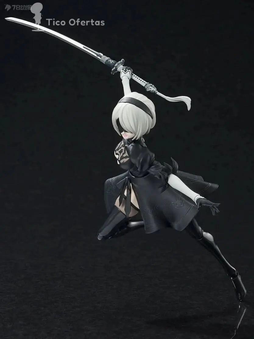 Black Figura Anime Nier: Automata 2B - Bandai S.H.Figuarts Original | Figuras Anime Costa Rica, Modelo de Acción SHF, Juguete Terminado y Regalo para Niños