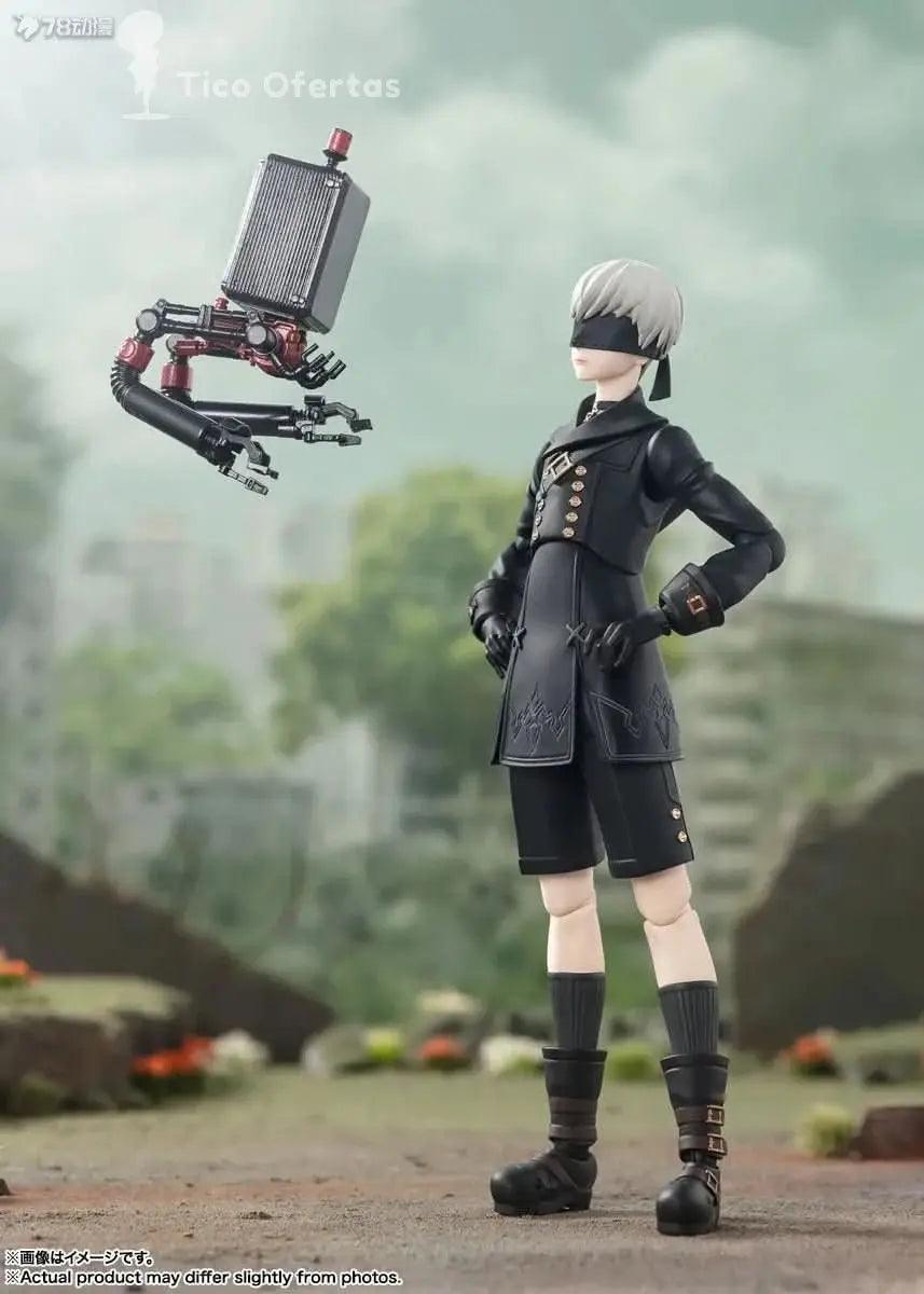 Dark Gray Figura Anime Nier: Automata 2B - Bandai S.H.Figuarts Original | Figuras Anime Costa Rica, Modelo de Acción SHF, Juguete Terminado y Regalo para Niños