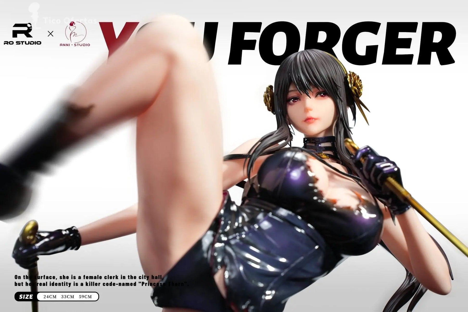 Black Figura Anime Yor Forger - Spy x Family Simplified Series | Tienda Anime Costa Rica - Tico Ofertas