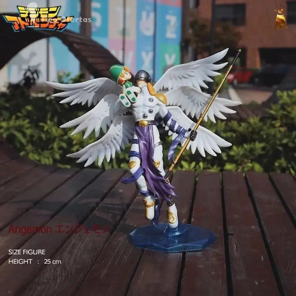 Dark Slate Gray Figura Digital Monster - Angewomon y Magnaangemon con Luz | Figuras Anime Costa Rica, PVC, Modelo de Colección Bandai y Regalo