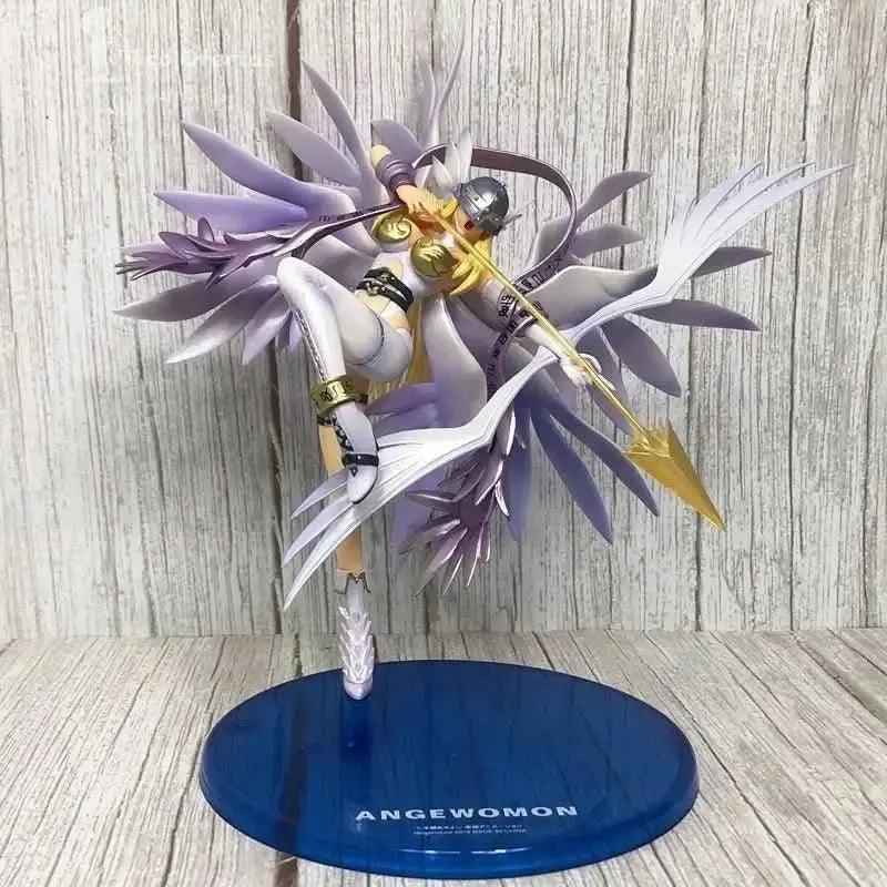 Gray Figura Digital Monster - Angewomon y Magnaangemon con Luz | Figuras Anime Costa Rica, PVC, Modelo de Colección Bandai y Regalo