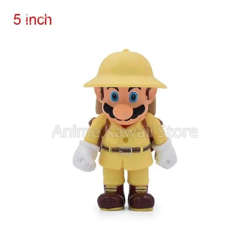 Dark Khaki Figura de Acción Anime Super Mario 5” - Luigi | Figuras Anime Costa Rica, Juguete de Cosplay y Regalo para Niños y Cumpleaños