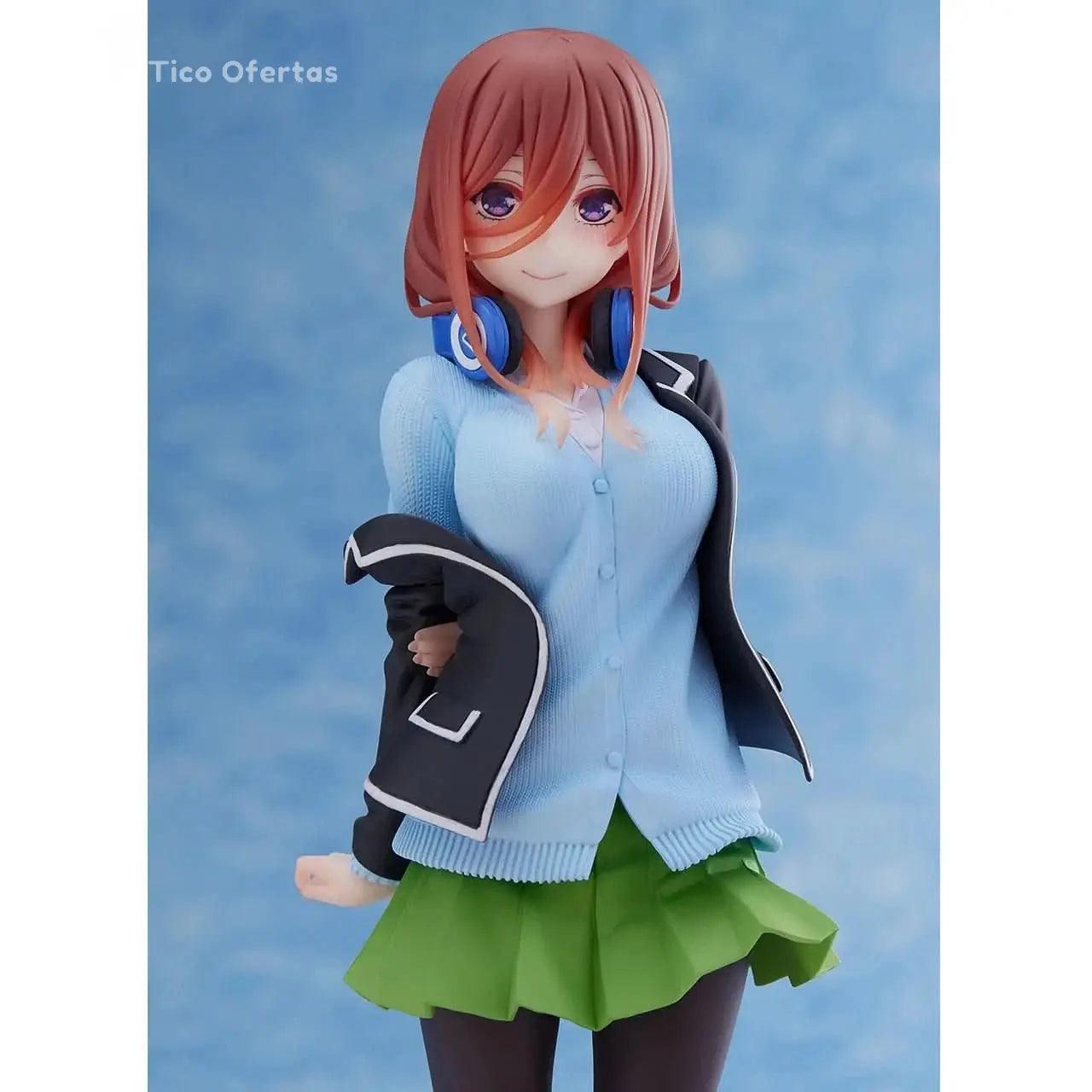 Cadet Blue Figura de Acción Original TAITO Quintessential Quintuplets - Nakano Ichika, Nino, Miku, Yotsuba e Itsuki en Uniforme | Modelo PVC en Costa Rica