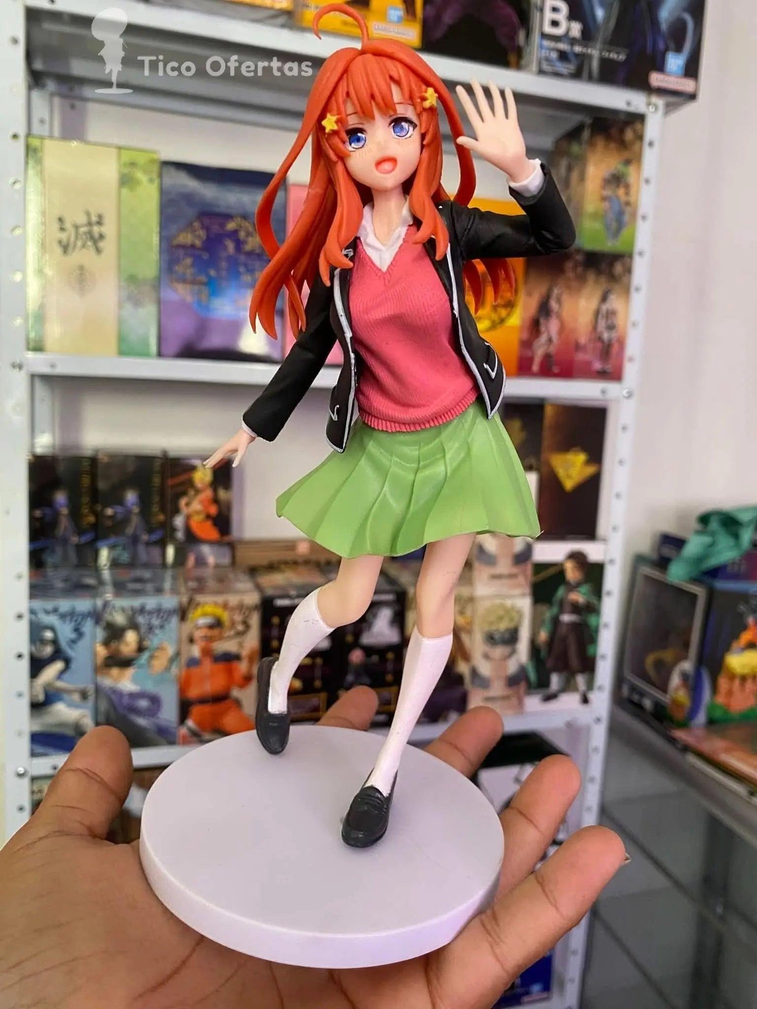 Rosy Brown Figura de Acción Original TAITO Quintessential Quintuplets - Nakano Ichika, Nino, Miku, Yotsuba e Itsuki en Uniforme | Modelo PVC en Costa Rica
