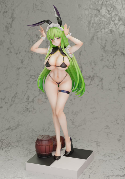 Rosy Brown Estatuilla Code Geass | Tavern Bunny Girl C.C. | Green Tea Studio | Tico Ofertas