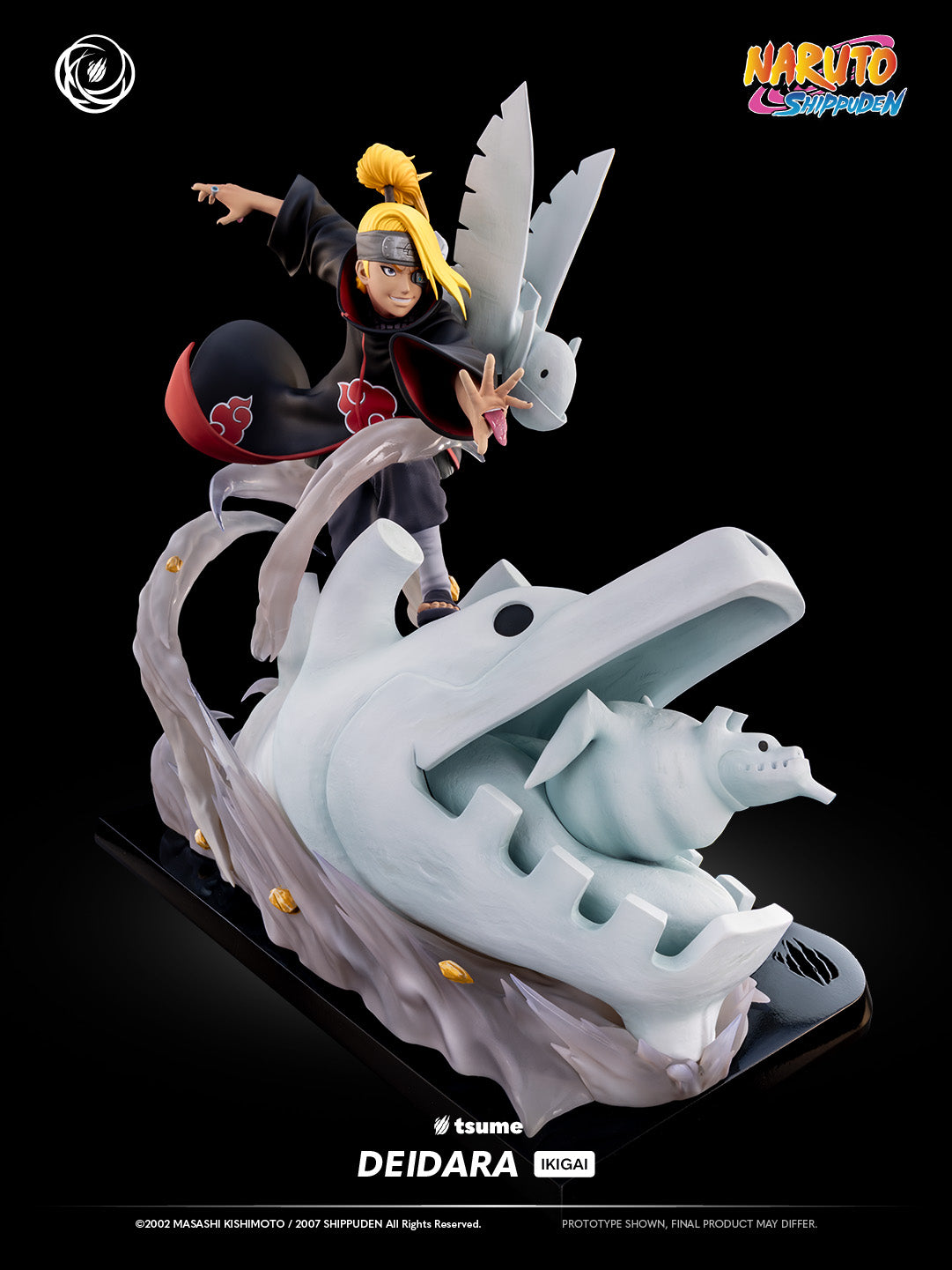 Black Estatuilla Naruto Shippuden | Deidara - Ikigai 1/6 | Tsume Studio (Licenciado) | Tico Ofertas