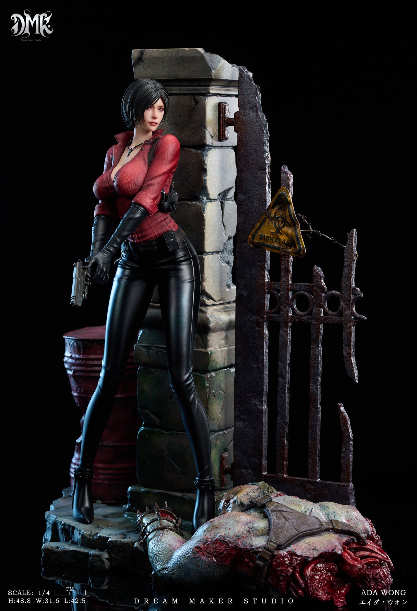 Black Estatuilla Resident Evil | Ada Wong 1/4 Statue | Dream Maker Studio | Tico Ofertas