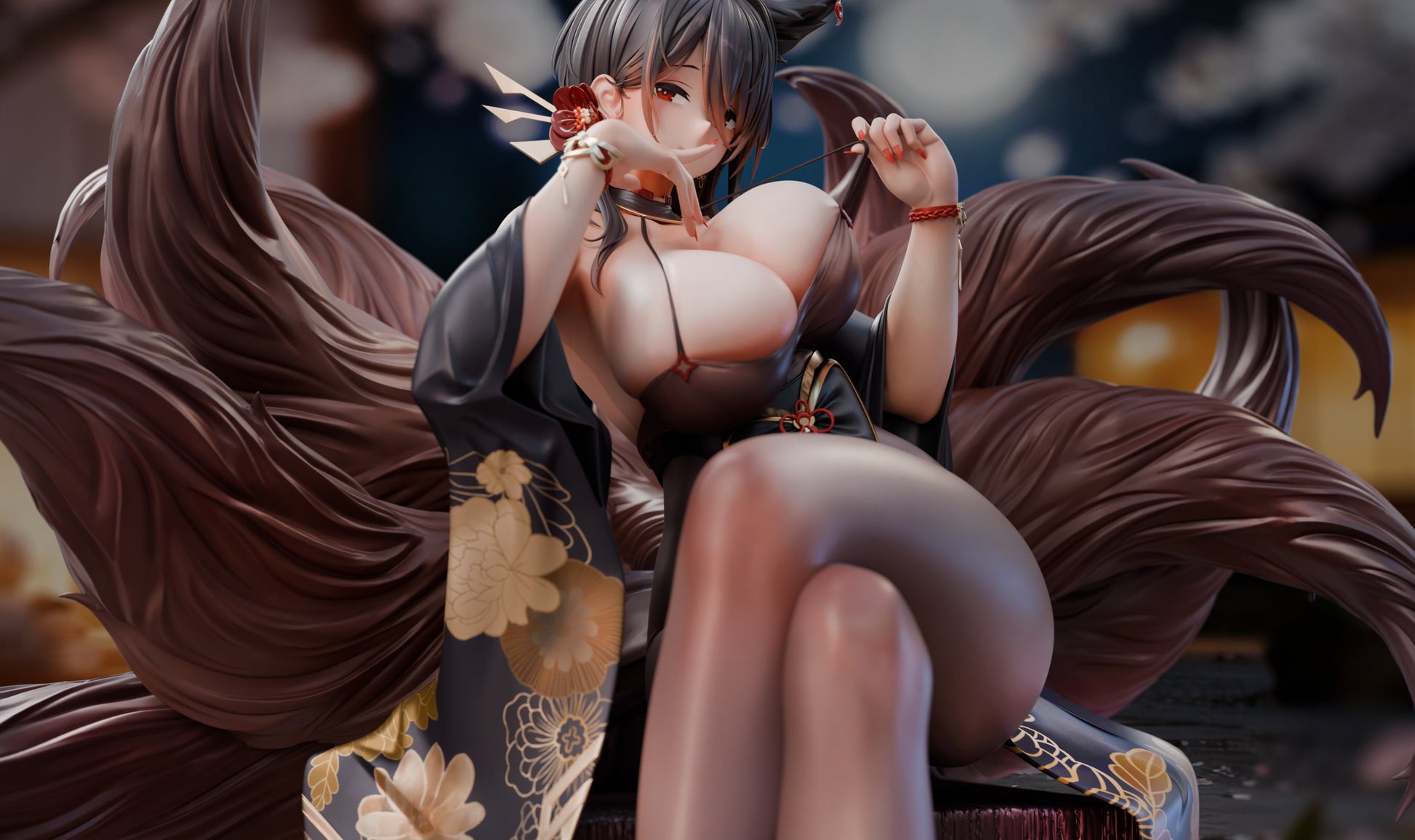 Dark Slate Gray Estatuilla Azur Lane | IJN Oumi | YaoMengMeng Studio | Tienda Anime | Tico Ofertas