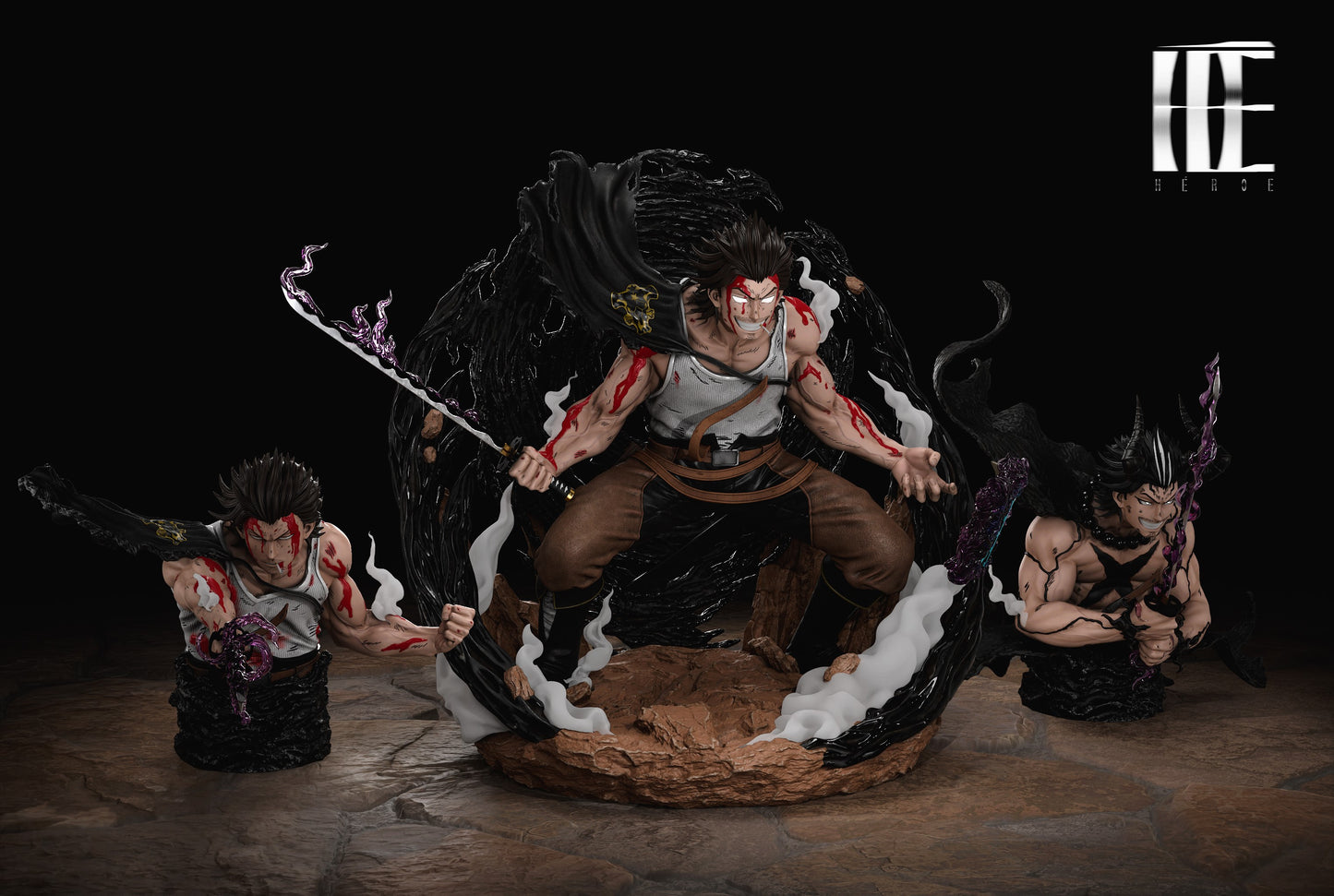 Black Estatuilla Black Clover | Yami Sukehiro | Heroe Collectibles Studio | Tienda Anime | Tico Ofertas