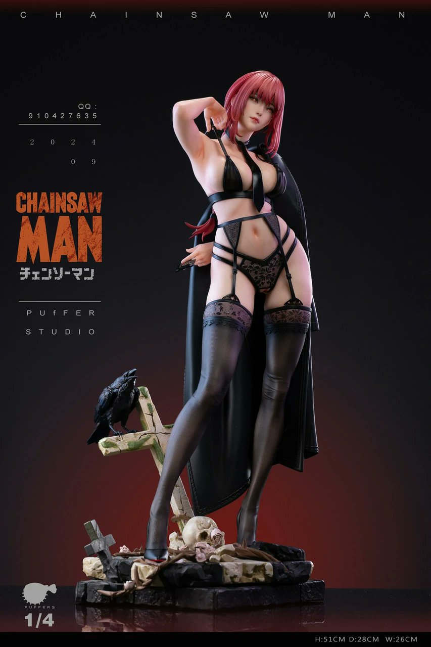 Black Figura Anime Chainsaw Man | Makima de Puffer Studio | Tienda Anime Costa Rica - Tico Ofertas